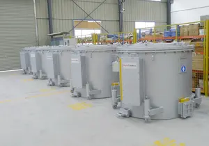 Crucible Melting Furnace Hot Sale Hydraulic Tiltling Aluminum Melting And Holding Crucible Furnace For Aluminum Die Casting Prepheral Machines