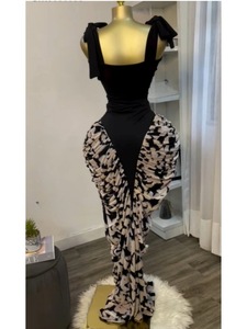 Abito lungo plissettato da donna con <span class=keywords><strong>spalline</strong></span> STOCK, <span class=keywords><strong>vestito</strong></span> aderente taglie forti casual S-2XL - Product Image 5