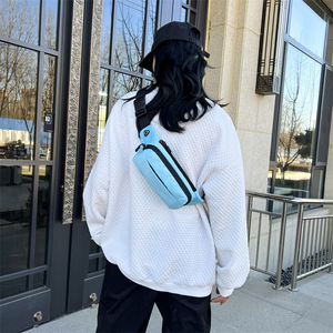 Logo personnalisé hommes femmes, sac de taille sport poitrine sac téléphone portable grande capacité résistant à l'usure diagonale Bum Bag/ - Product Image 4