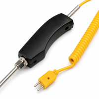Sonda Termopar Tipo K WRNK-187 Blindada de Acero Inoxidable para Medición de Alta Temperatura en Aluminio Fundido, Zinc y Agua