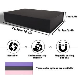 Caja de Regalo Magnética Negra con Ranuras para Números en Papel de Aluminio Plateado para Cuenta Regresiva Navideña, Pequeños Regalos, Cosméticos y Joyería - Product Image 4