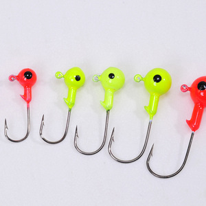 Hameçons Aohu à tête plombée 3.5g 5g 7g, peints, pour leurres de pêche au bar, version renforcée - Product Image 2