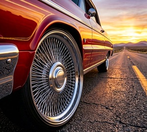 Nouvelles jantes chromées à rayons de 26 pouces 5*120/5*127/5*139.7 pour voitures vintage Old School Lowrider et jantes de luxe <span class=keywords><strong>Lincoln</strong></span> - Product Image 3