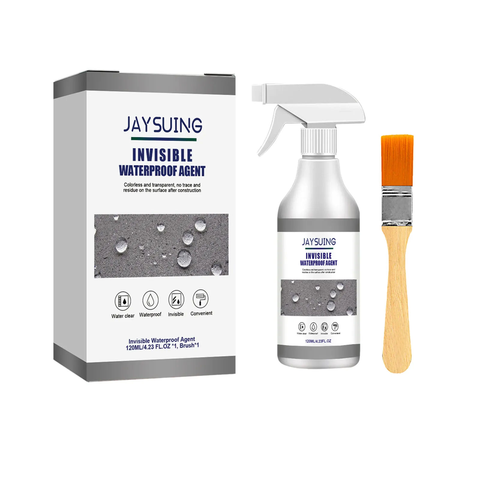 Jaysuing Waterproof Sealant Spray Multipurpose Waterproof Leak Spray Invisible Waterproof Spray Sealant