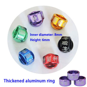 Aanpasbare 8Mm-10Mm Aluminium Duivenring Custom Duif <span class=keywords><strong>Ring</strong></span> Groothandel Duif Vogel <span class=keywords><strong>Ring</strong></span> India Voor Gebruik Buitenshuis - Product Image 6