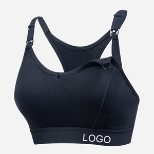 1401 grande taille coton maternité sport soutien-gorge fort Impact confortable alimentation vêtements pour femme vêtements de sport enceinte maman allaitement sport soutien-gorge - Product Image 4