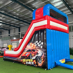 2026 Nuevo y Popular Tobogán Hinchable Comercial <span class=keywords><strong>de</strong></span> Doble Pista con Diseño <span class=keywords><strong>de</strong></span> Coche <span class=keywords><strong>de</strong></span> Carreras para la Diversión <span class=keywords><strong>de</strong></span> los Niños - Product Image 4
