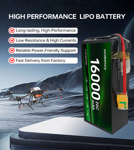 Batterie de drone à vente directe d'usine 4S 6S 8S 12S 29.6V 16000mAh 187Wh/kg 20C à décharge rapide, d'origine usine - Product Image 5