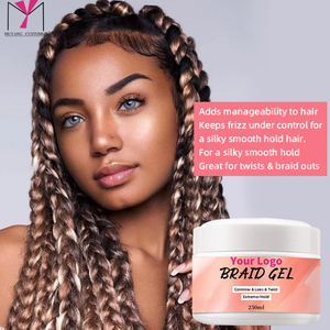Gel coiffant extrême fixation pour tresses, locks et weaves 8.8oz – Gel modelant unisexe - Product Image 4