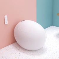Forme d'œuf top vente design de mode wc intelligent inodoro salle de bain toilette intelligente en céramique cuvette de toilette automatique montée au sol