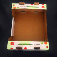 Questeco Recyclable Jetable Personnalisé Carton Ondulé Supermarché Fruits Aliments Frais Légumes Fraise Tomate Boîte D'emballage Bateau