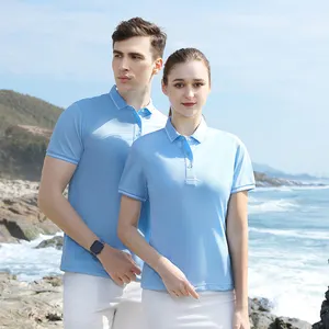 <span class=keywords><strong>Golf</strong></span> en polyester de haute qualité pour femmes pour polo t-shirt Logo personnalisé été bébé rose couleur 1029 série - Product Image 3