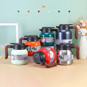 Bouteille isotherme grande capacité en acier inoxydable avec affichage de la température pour café, thé et eau - Product Image 2