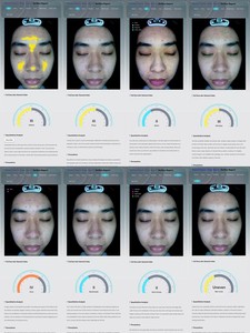 2025 Neuer 3D KI-Magischer Spiegel Hautanalysator Aisia Q1 Tragbares Handgerät 8-in-1 Gesichtstherapie Schönheitsgerät - Product Image 2