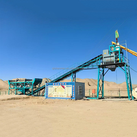 Centrale à béton fixe entièrement automatique HZS50 haute capacité pour les projets de construction routière et de ponts, certifiée CE ISO