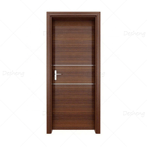 <span class=keywords><strong>Puerta</strong></span> de Dormitorio Moderna de <span class=keywords><strong>Madera</strong></span> de Teca, Paneles de <span class=keywords><strong>Puerta</strong></span> de <span class=keywords><strong>Madera</strong></span> Sólida para Hotel, Puertas Interiores de WPC - Product Image 4