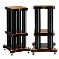 Support Surround pour amortisseur HiFi DY-04, étagère de support pour haut-parleur, plateau de support en métal, Base en bois massif/1 paire