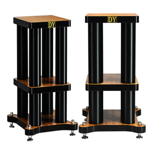 Soportes para Altavoces de Estantería DY-04 HiFi con Amortiguación de Impactos, Base de Madera Sólida y Metal, 1 Par - Product Image 2