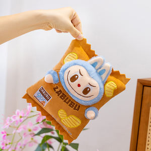 Vente directe d'usine, série de magasins de commodité Monsters, adorable coussin en peluche, design de <span class=keywords><strong>chips</strong></span> de pommes de terre, coussin de canapé, décorations de chaise - Product Image 5