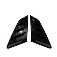 Haosheng Garniture de persienne de fenêtre de voiture Accessoires extérieurs Obturateur arrière en fibre de carbone ABS Couvercle de ventilation latéral pour VW Golf BMW Audi