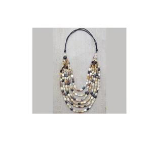 Collar de cuentas redondas hecho a mano de alta calidad, joyería de diseño elegante, collar ligero para ocasiones especiales en venta. - Product Image 1