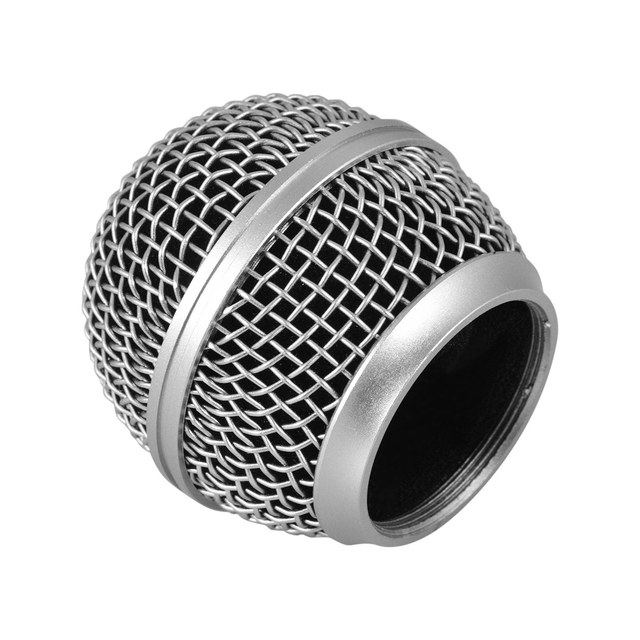 Microphone Grille Mic Replacement Ball Head Compatible with SM58/SM58S/SM58LC/BETA58/BETA58A/SA-M30/SV100 Microphones