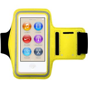 Fascia da polso in Neoprene giallo Premium con cinturino da braccio custodia resistente all'acqua accessori per allenamento sportivo da palestra per Apple iPod Nano 7 ° 8 ° - Product Image 3