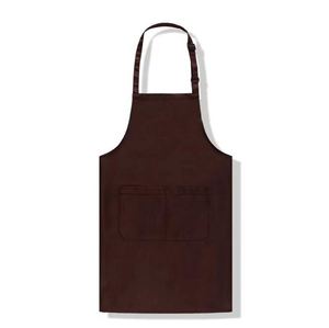 Waterproof Cotton <b>Bib</b> Polyester Chef Blank Black Restaurant Kitchen Cooking Apron with Logo Custom for Man and Woman - Product Image 6