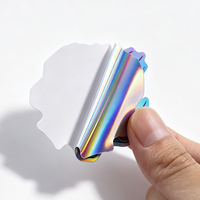Pegatinas Holográficas de Arcoíris con Impresión de Vinilo Adhesivo y Logotipo Personalizado, Pegatinas Troqueladas Resistentes al Agua