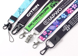 Promotional ID Card Holder <b>Lanyard</b> High Quality <b>Polyester</b> Digital Hook Custom Design for Charity Events Fundraisers - Product Image 4