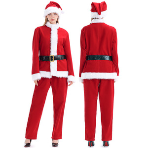 2024 Noël Père Noël Costume Cosplay Père Noël Vêtements Déguisements à Noël <span class=keywords><strong>pour</strong></span> la famille - Product Image 3