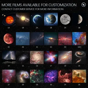 Gloebe 360 Degree Rotation Sky Starry Light With 13films Solar System Galaxy Projector Light Kids Star Night Light Projector