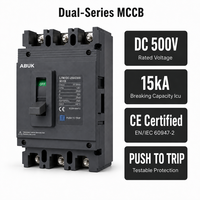 Pemutus Sirkuit Cetak (MCCB) 2P 125A 250A AC DC Tegangan Ganda CE IEC60947-2 Tenaga Surya PV Penyimpanan Energi Dapat Diuji