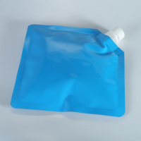 Pochettes à bec verseur en aluminium pour glace et eau, 500 ml, avec bouchon, pour congélateur