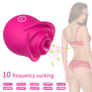 Vibrador Inalámbrico Bluetooth con Forma de Rosa y Succión para Damas, Venta al Por Mayor - Product Image 3