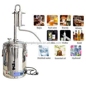 Destilador de Alcohol Doméstico de Acero Inoxidable, Máquina de Destilación de Vino y Agua, Destilador de Whisky Moonshine de Doble Torre, Destilador de Alcohol Personalizado - Product Image 2