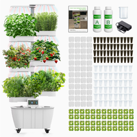 Meilleur Jardin Hydroponique LED Intelligent Intérieur/Extérieur avec Contrôle Tactile par Application, Auto-Arrosage, Durable, 6 Niveaux, Écologique, en ABS Intelligent