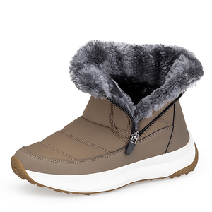 Latest <strong>women</strong> <strong>s</strong> big size 43 44 45 <strong>boots</strong> waterproof winter snow <strong>boot</strong> zip <strong>low</strong> price mid-top best suppliers guangzhou export oem - Product Image 2