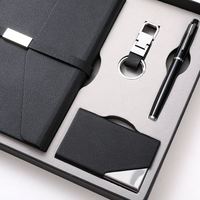 Personalisiertes Firmengeschenk A5 Notizbuch und Stift Geschäftstagebuch Visitenkartenhalter, Schlüsselanhänger-Set Werbeaktion Event