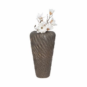 Vaso da terra in ceramica con design testurizzato per soggiorno, decorazione per la casa, vaso per fiori, articolo decorativo - Product Image 2