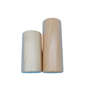 Vente en gros de tubes à secouer en bois de hêtre, instrument de percussion Orff en bois, tailles longue et courte, shaker à main - Product Image 1