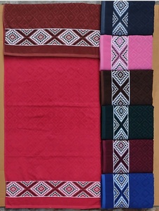 Solid Hand <b>Bath</b> <b>Towel</b> Combed Woven Scarf Turban Fabric Anti Pill Plain Multi Color for Wholesale Price - Product Image 2