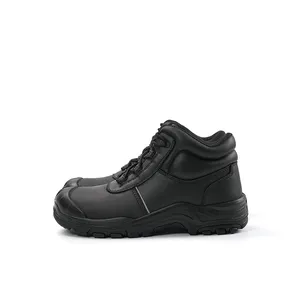 ANENG द फैक्ट्री डायरेक्ट सप्लायर काउहाइड लेदर एंटी-हिट स्टील टो सेफ्टी जूते पुरुषों के लिए