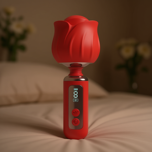 Mini Masajeador Amazon Rose M-B890, Silicona Roja, ABS, Pantalla Digital, Vibración Silenciosa, Vibrador de Punto G para Mujer - Product Image 2