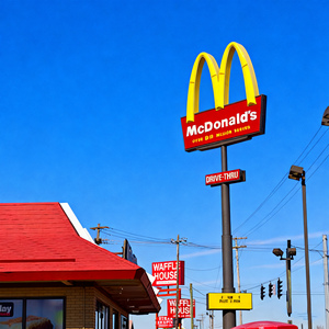 ป้ายไฟนีออน LED สำหรับโฆษณากลางแจ้ง McDonald's ขนาด 3 ฟุต/4 ฟุต ยี่ห้อ JAGUARSIGN แบบกำหนดเอง พร้อมระบบควบคุมระยะไกล 3 มิติ IP65 และระบบหรี่ไฟผ่านแอป - Product Image 5
