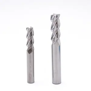 Metal de alta dureza 3-Flauta 5*20 * D5 * 75 CNC fresa de vástago paralelo para aluminio