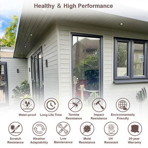 Panneau de décoration intérieure et extérieure Panneau en bois et en plastique préfabriqué cannelé pour murs extérieurs Panneau mural intérieur - Product Image 4