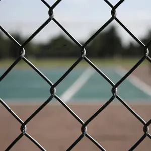 High Quality Used Chain Link Fence Galvanized Pvc Coated Roll Mesh Wire Fence For Sale