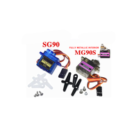 Servomoteur métallique MG90S SG90 9g pour hélicoptère 450cc, avion modèle à voilure fixe, avion télécommandé, 9 grammes, modèle d'avion