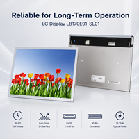 شاشة LCD TFT مقاس 17 بوصة طراز LB170E01-SL01 بدقة 1280×1024 SXGA IPS LVDS 30 دبوس للمعدات الصناعية